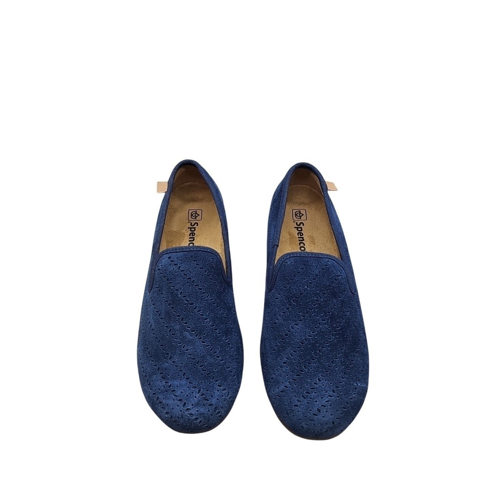 Spenco Women's Bailey Ballet Slip On‎ Flat Loafer Shoes, Peacoat Size 9.5